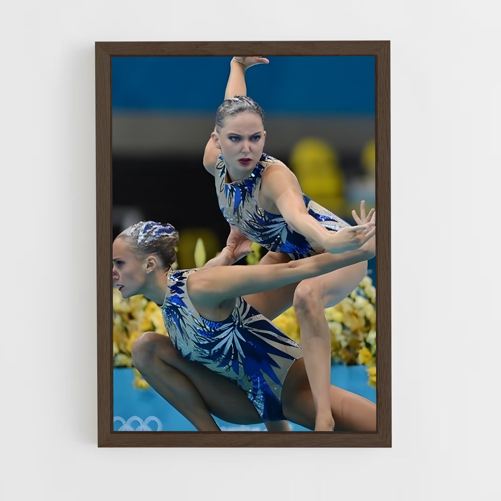 Poster Harmonie Gymnique – affiche Plongeon synchronisé (vue 5)